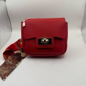 Red Leather Women's Bag